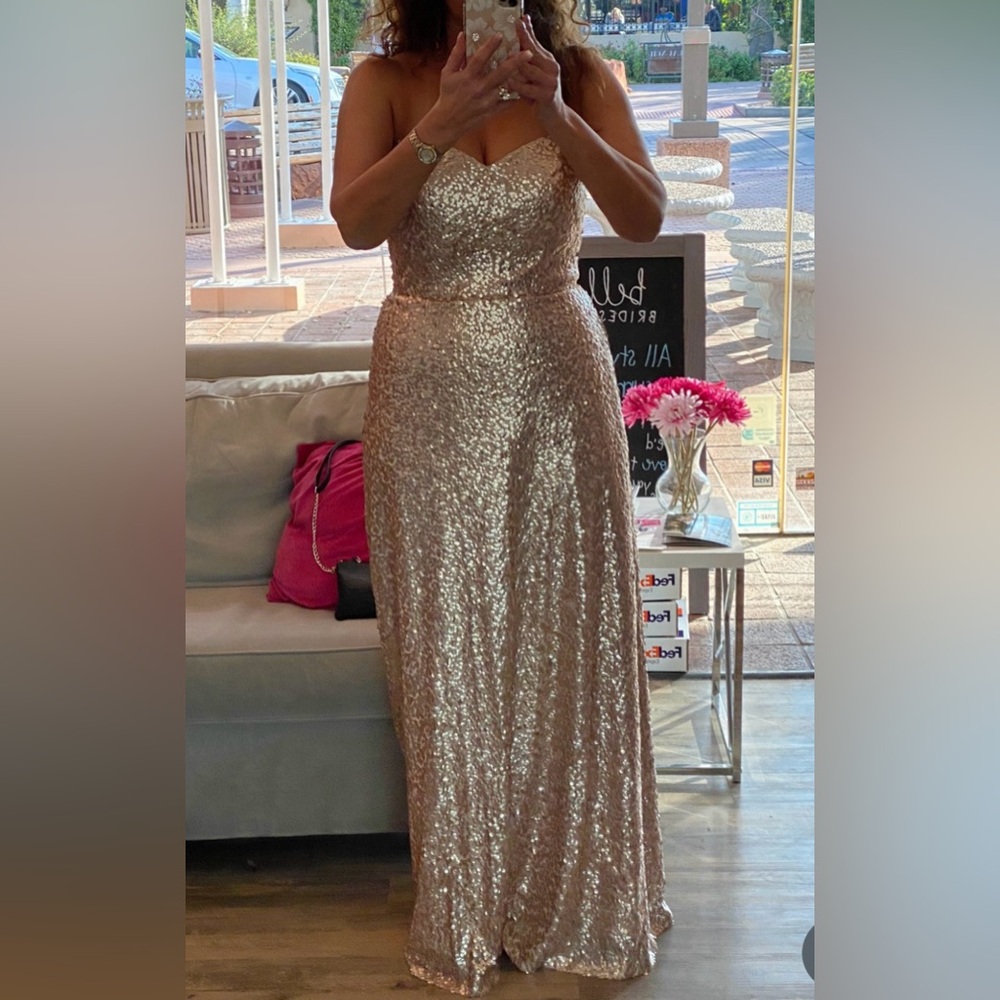 New w/tags Gold Sequin Formal Dress